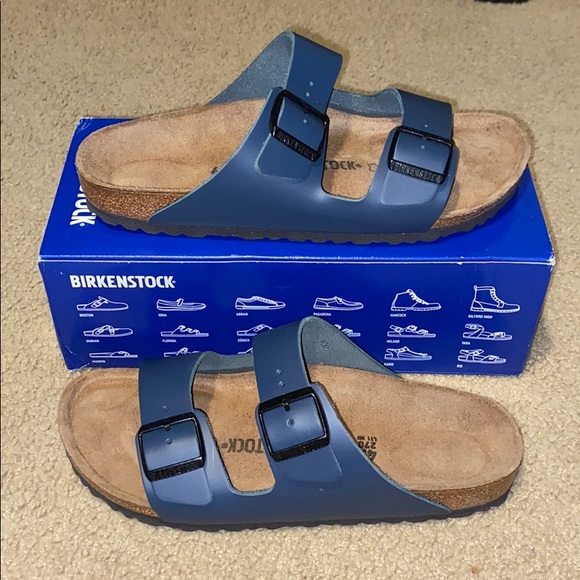 Birkenstock Shoes - Birkenstock Arizona Blue Natural Leather size 9